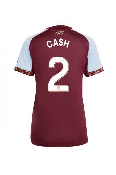 Aston Villa Matty Cash #2 Jalkapallovaatteet Naisten Kotipaita 2025-26 Lyhythihainen Aston Villa Matty Cash #2 Jalkapallovaatteet Naisten Kotipaita 2025-26 Lyhythihainen